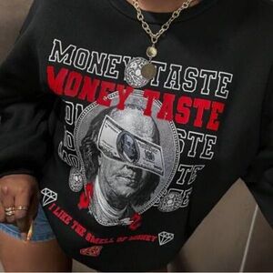 SHEIN.Slayr Casual Figure & Letter Graphic Drop Shoulder Women’s Sweatshirt